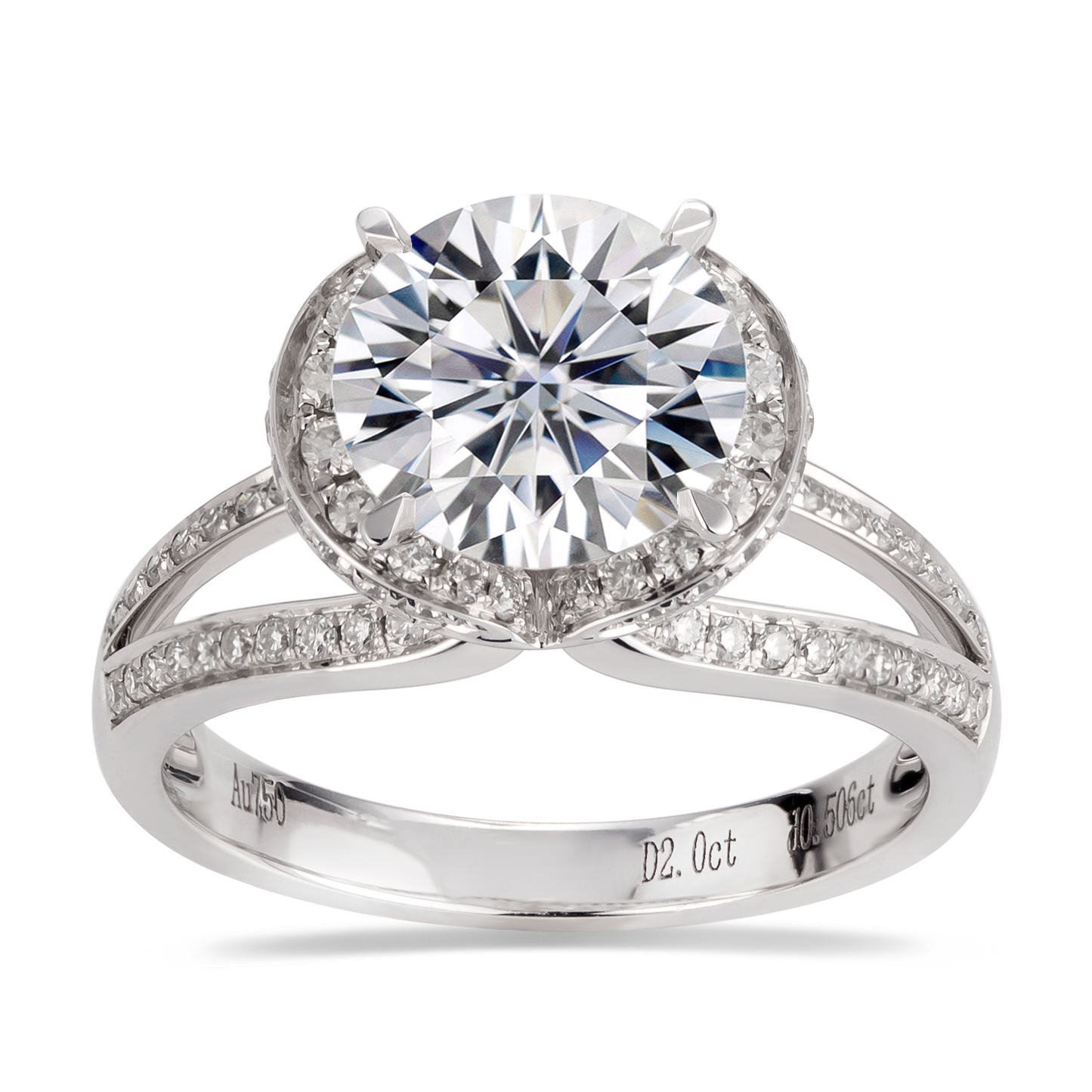 Eco-060 | Crosswinds 1.5ct D VS1 Lab-Grown Diamond | 18K White Gold & Rose Gold | IGI Certified