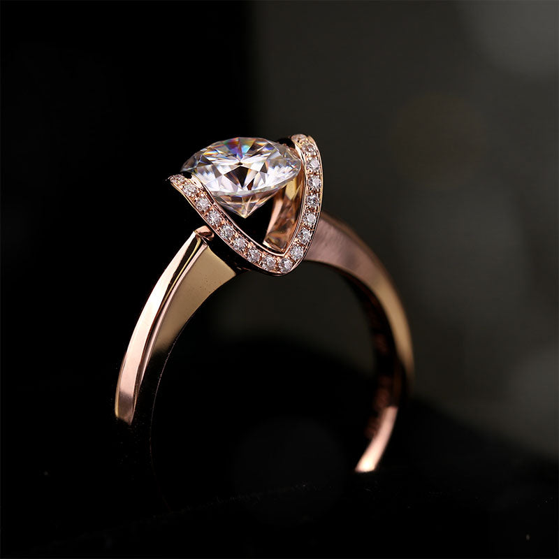 Eco-063 1.0ct D VS1 Lab-Grown Diamond | 18K Rose Gold | IGI Certified
