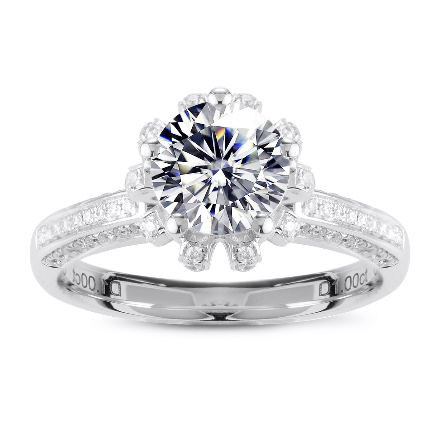 Eco-125 | 1.0ct D VVS1 Round-Cut Lab-Grown Diamond | 18K Rose Gold | IGI Certified
