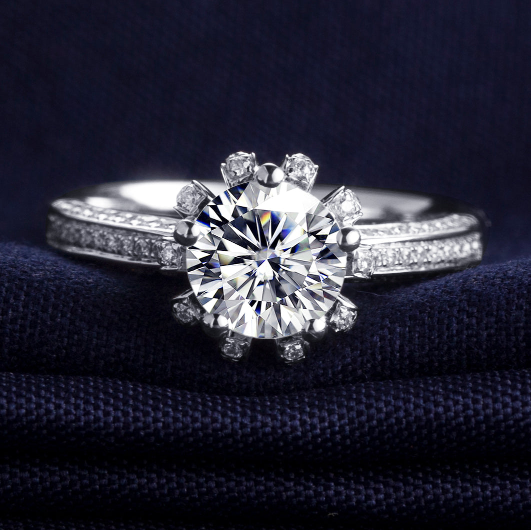 Eco-125 | 1.0ct D VVS1 Round-Cut Lab-Grown Diamond | 18K Rose Gold | IGI Certified