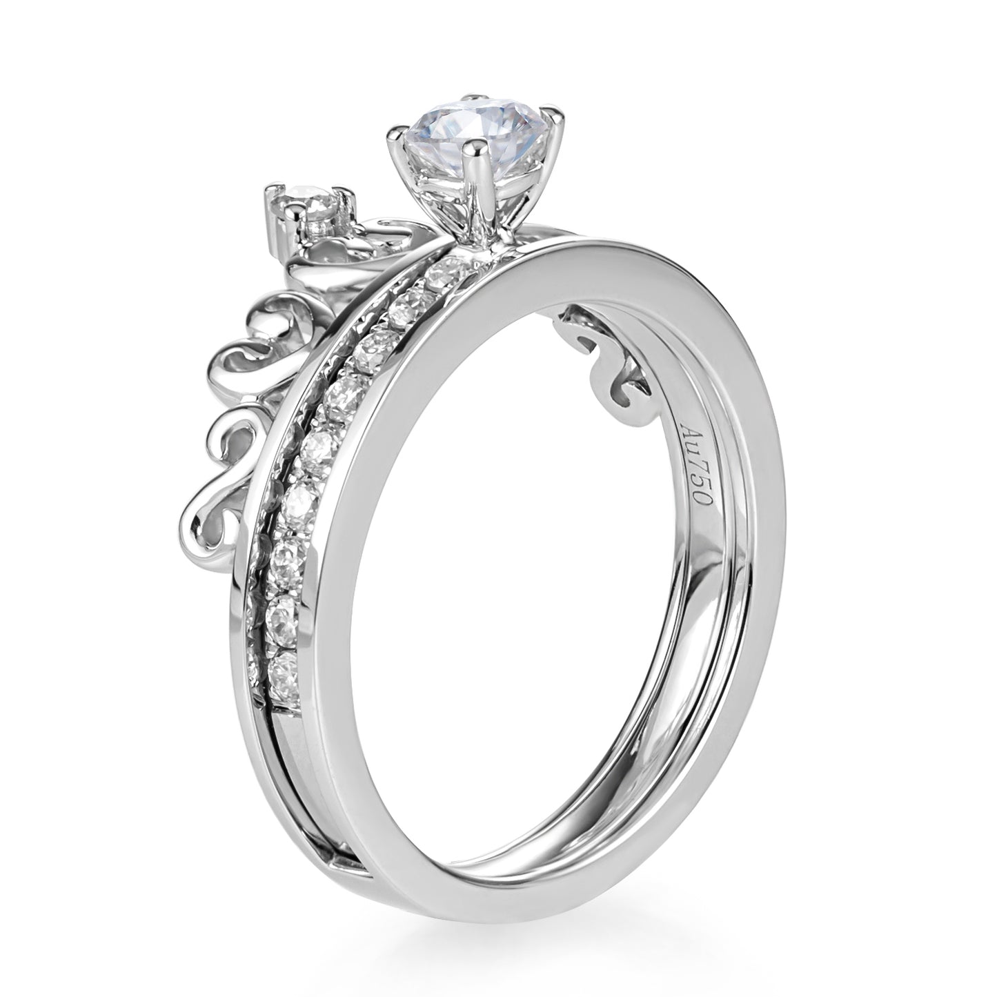 Eco-139 Customization | 18K White Gold | Round Brilliant-Cut Lab-Grown Diamond 1.00ct D VVS1| IGI Certified