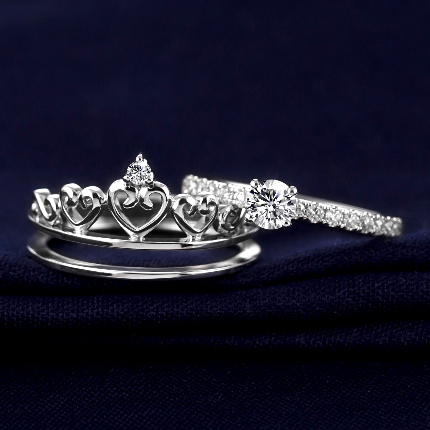 Eco-139 Customization | 18K White Gold | Round Brilliant-Cut Lab-Grown Diamond 1.00ct D VVS1| IGI Certified