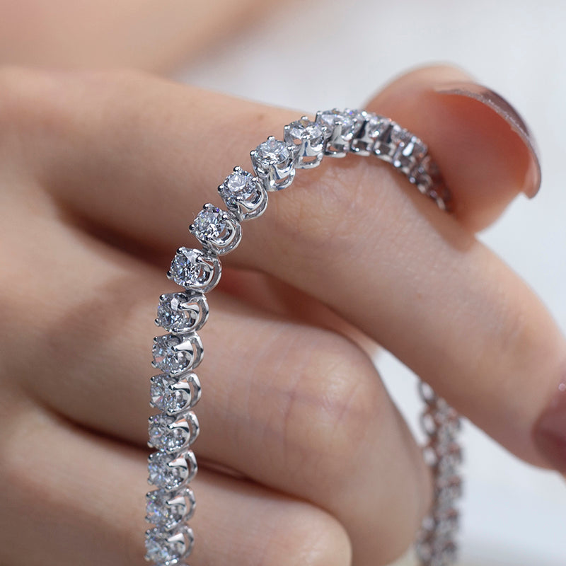 Ecob-565 "Celestial Lineage" Lab-Grown Diamond Tennis Bracelet