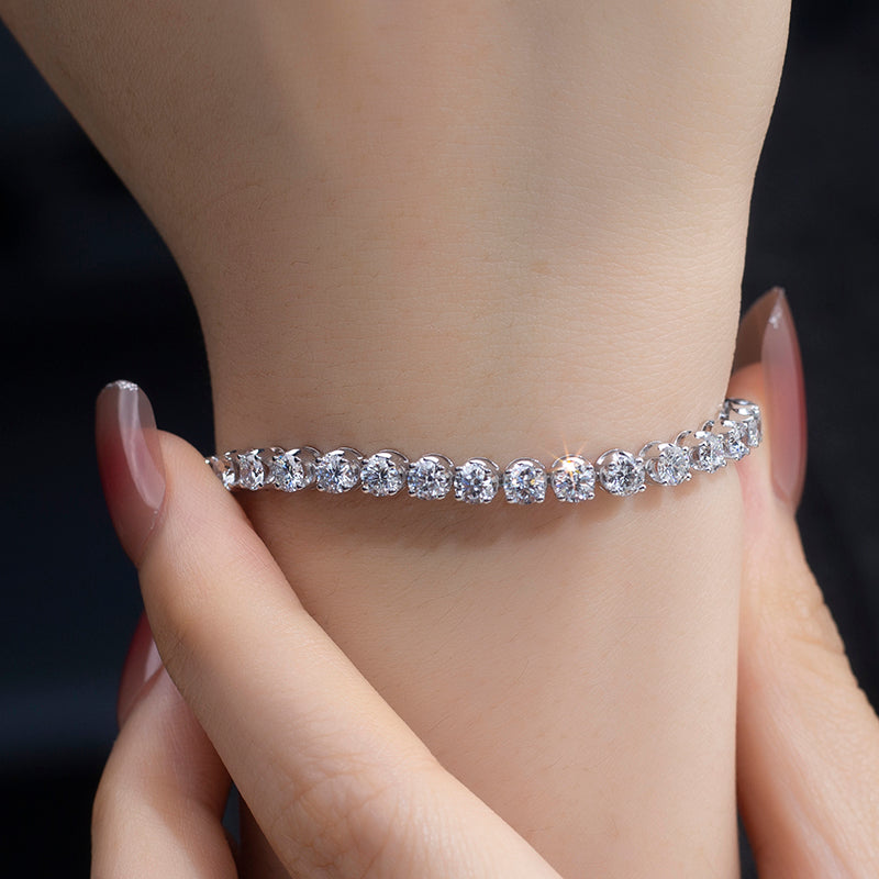 Ecob-565 "Celestial Lineage" Lab-Grown Diamond Tennis Bracelet