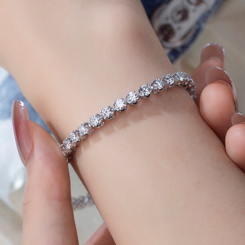 Ecob-565 "Celestial Lineage" Lab-Grown Diamond Tennis Bracelet