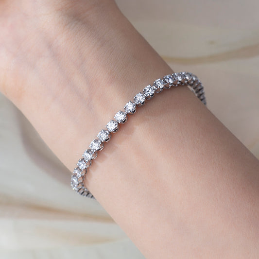 Ecob-565 "Celestial Lineage" Lab-Grown Diamond Tennis Bracelet