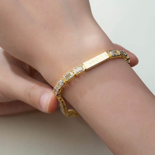 Ecob-568 "Signature Vault" Lab-Grown Diamond Link Bracelet
