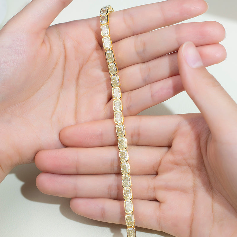 Ecob-568 "Signature Vault" Lab-Grown Diamond Link Bracelet