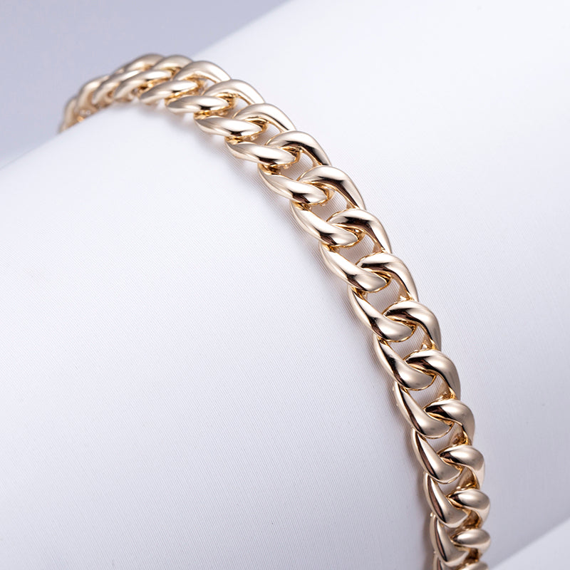 Ecob-570 "Crown Circuit II" Lab-Grown Diamond Cuban Link Bracelet