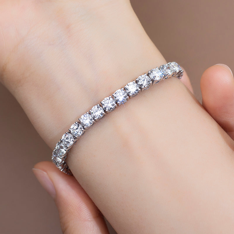 Ecob-584 Orbit of Grace Lab-Grown Diamond Tennis Bracelet