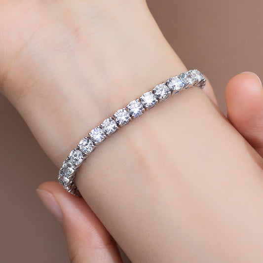 Ecob-584 Orbit of Grace Lab-Grown Diamond Tennis Bracelet