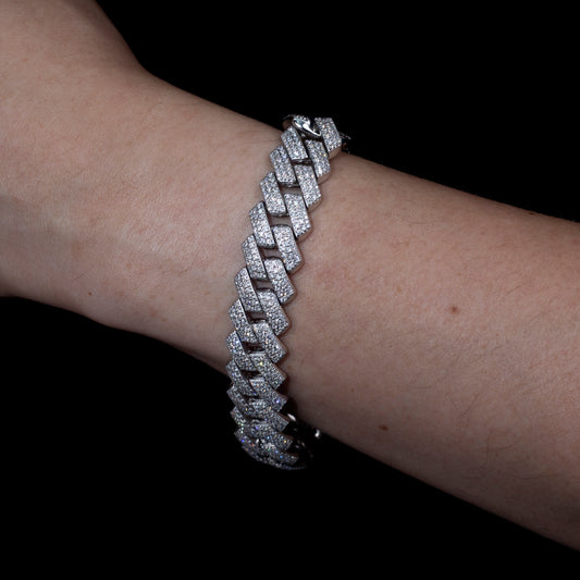 Ecob-587 Architect of Light Lab-Grown Diamond Chevron Link Bracelet