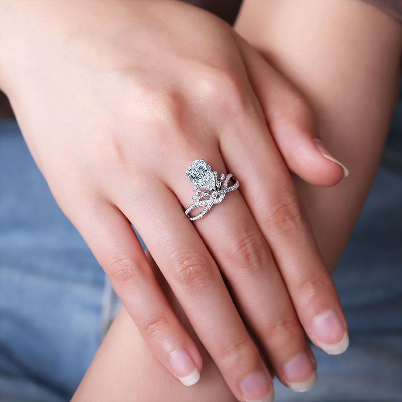 Eco-069 |1.0ct D VS1 Lab-Grown Diamond | 18K White Gold | IGI Certified