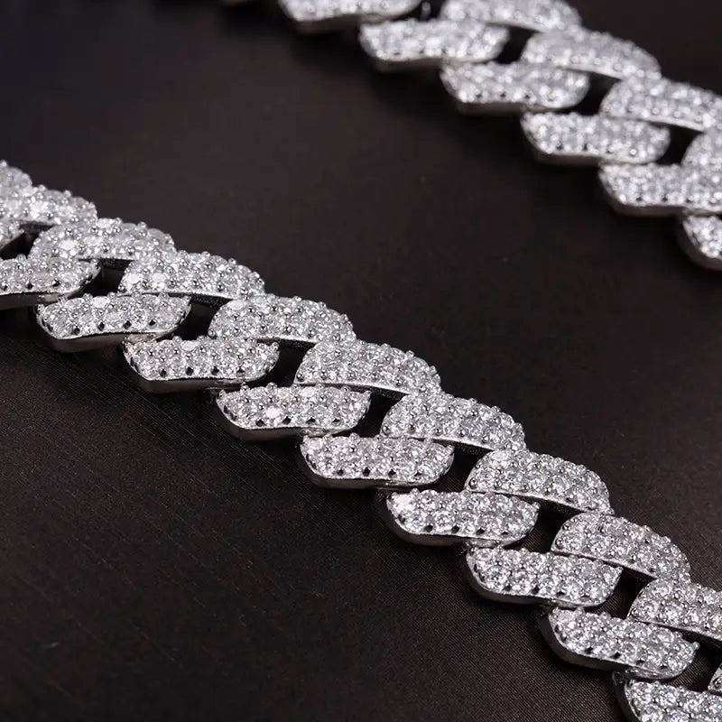 Ecoc-002 — The Monarch Frost Cuban Link Necklace