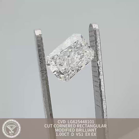Radiant D VS1 EX EX 1ct CVD Lab Grown Diamond with IGI Certificate LG625448101