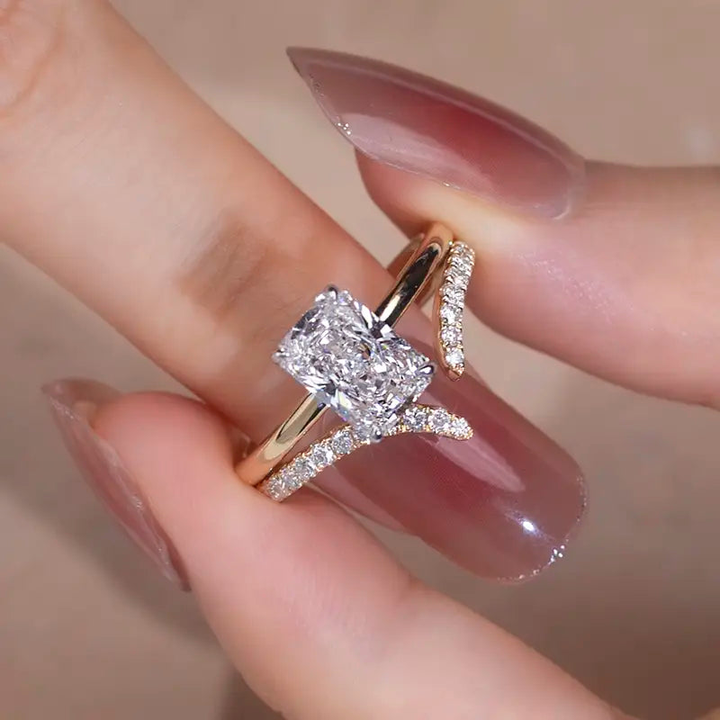 Eco-886 | 1.84ct E VVS2 Lab-Grown Diamond Stackable Ring in 18K Gold