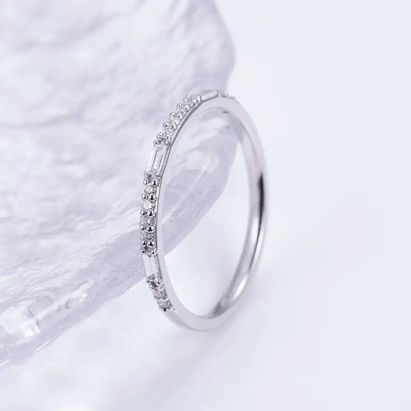 Eco-1398 | Lab-Grown Diamond Eternity Ring in 18K White Gold  By Ecogemma