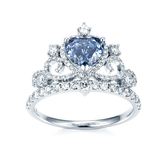 Eco-1418 | 1.15ct Heart-Cut Lab Diamond Ring in 18K Gold  By Ecogemma
