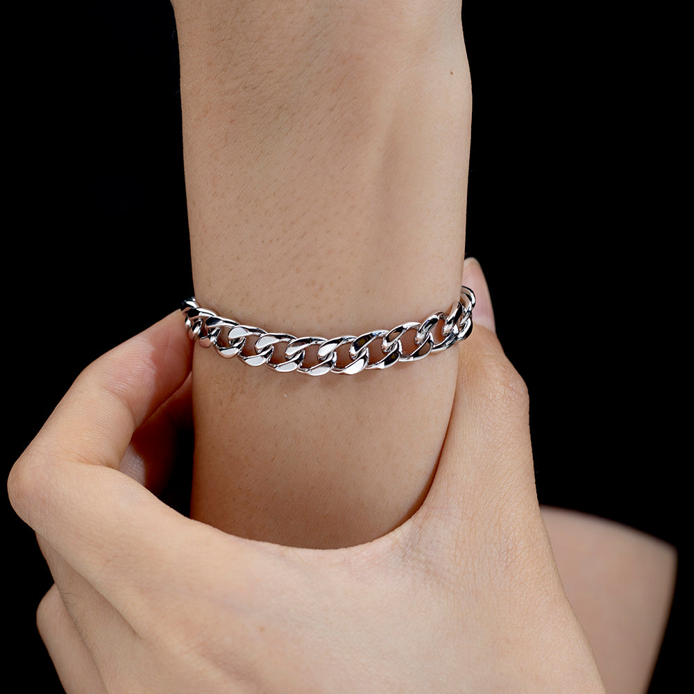 Ecob-620 | Forte Link Lab Diamond Chain Bracelet in 18K Gold