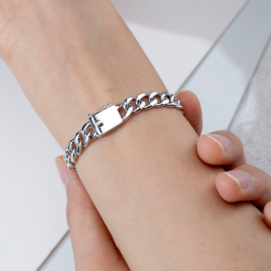 Ecob-620 | Forte Link Lab Diamond Chain Bracelet in 18K Gold