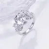 Eco-1447 | 18K White Gold 6CT Oval Lab-Grown Diamond Butterfly Ring