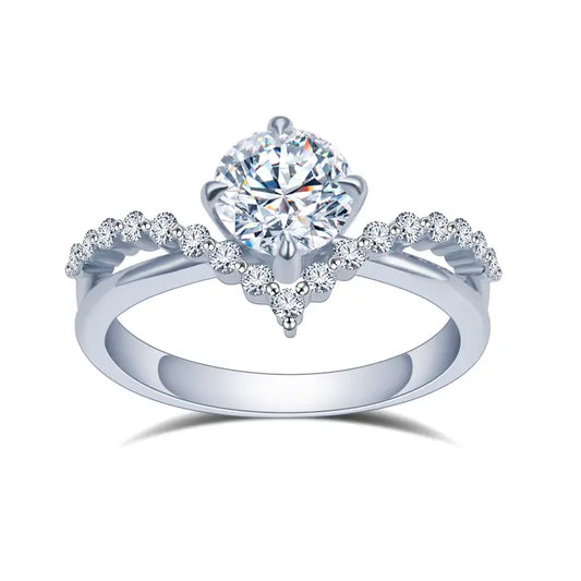 Eco-1450 1CT D VVS Lab-Grown Diamond Ring in PT950 Platinum