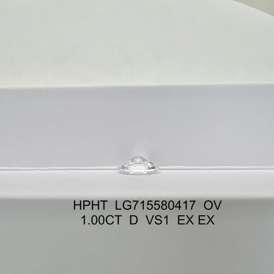Oval Brilliant D VS1 EX 1ct HPHT Lab Grown Diamond with IGI Certificate LG715580417