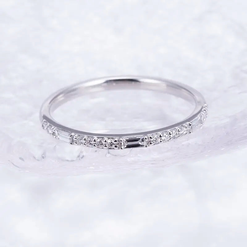 Eco-1398 | Lab-Grown Diamond Eternity Ring in 18K White Gold  By Ecogemma