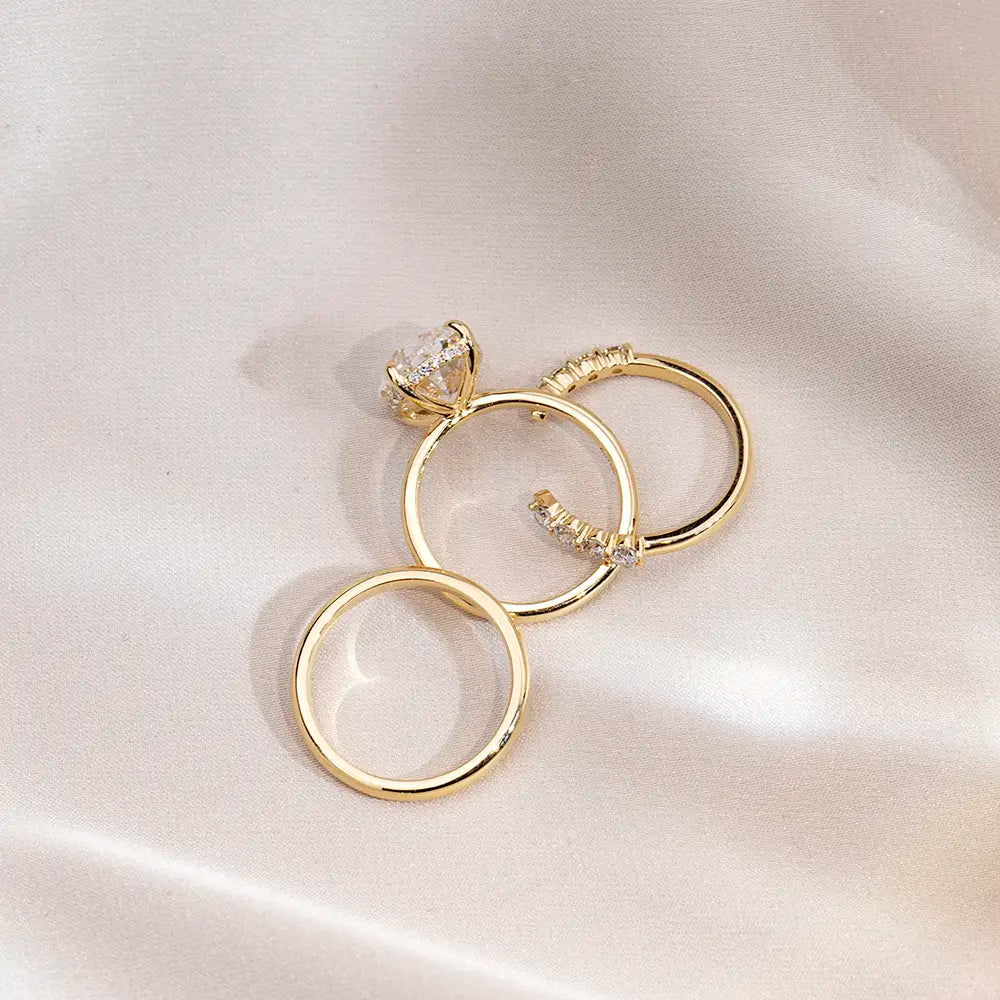 Ecogemma-1803 | 18K Yellow Gold 1.50CT Oval-Cut Lab-Grown Diamond Ring
