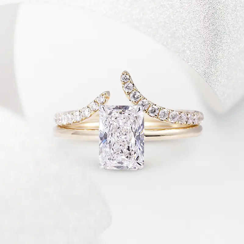 Eco-886 | 1.84ct E VVS2 Lab-Grown Diamond Stackable Ring in 18K Gold