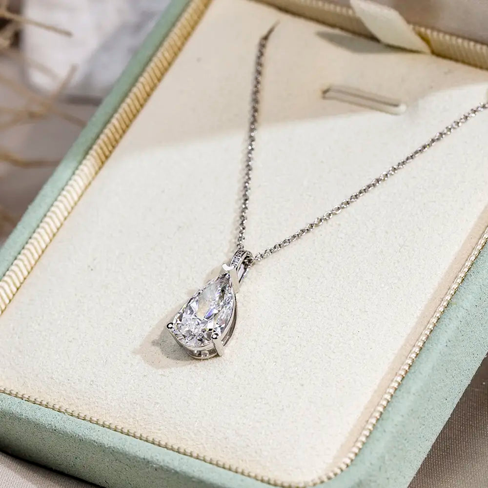 Econ-847 — The Light Within Lab Diamond Teardrop Pendant