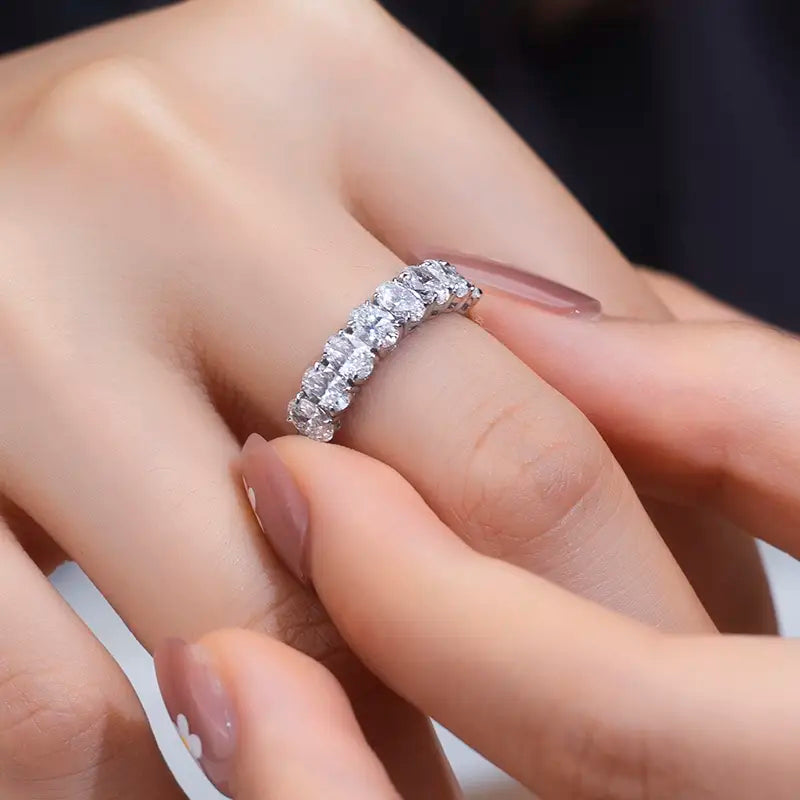 Eco-788 | 18K White Gold Lab Diamond Ring  By Ecogemma