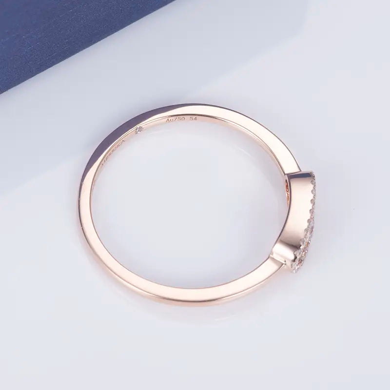 Eco-618 | 18K Rose Gold Lab Diamond Ring  By Ecogemma