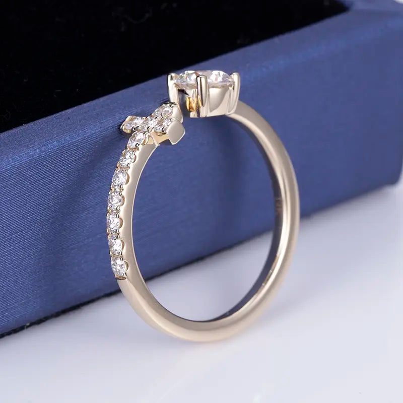 Eco-567 Customized Fashion Lab-Grown Diamond Ring in 18K Gold – Signature by Ecogemma