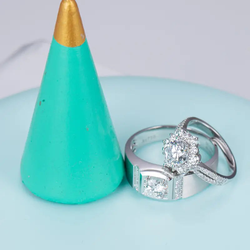 Eco-593 0.50CT Lab-Grown Diamond Ring in 18K White Gold – Men’s Signature Solitaire by Ecogemma