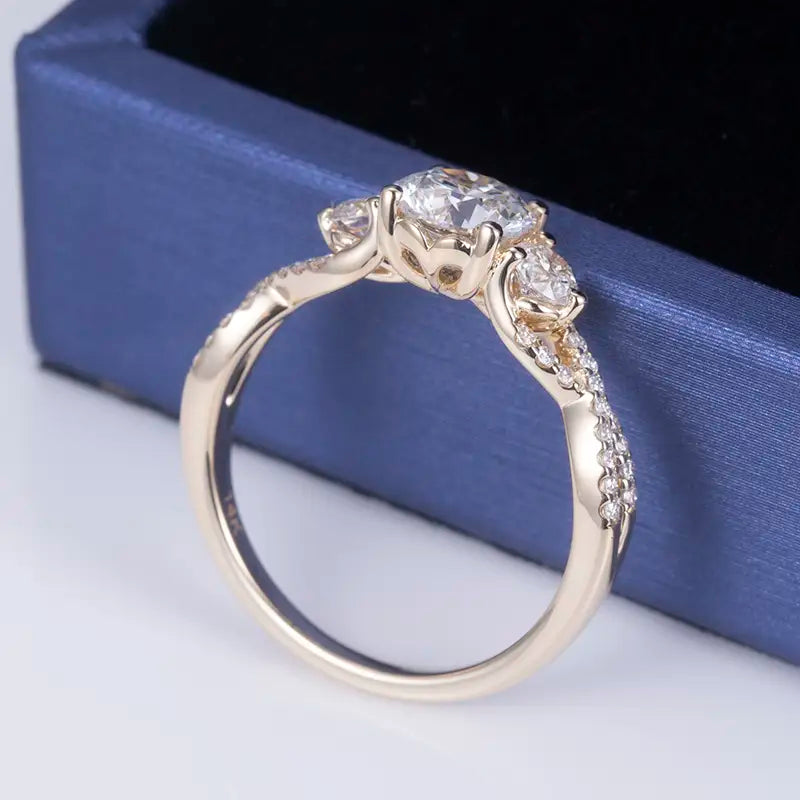 Eco-609 14K Gold Lab Diamond Ring – Ecogemma Collection