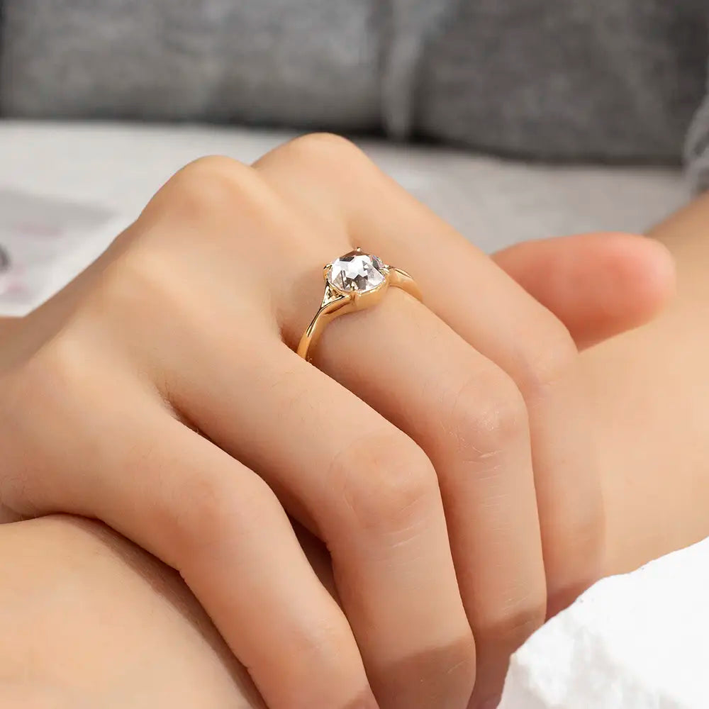 Eco-1714 | Custom Lab Diamond Ring in 18K/14K/10K Gold  By Ecogemma