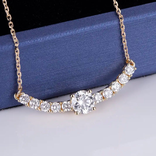 Econ-525 — The Arc of Radiance Lab Diamond Necklace