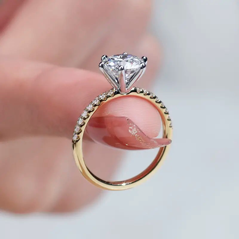 Eco-1000 Customization 1.45CT Lab-Grown Diamond Solitaire Ring