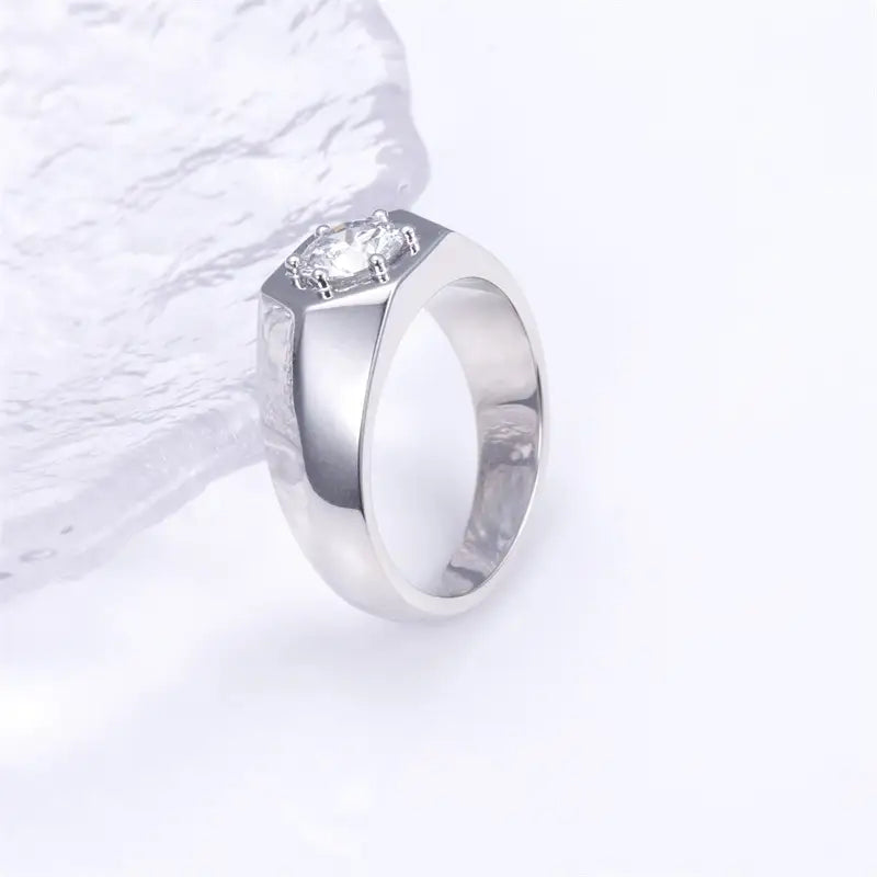 Eco-1441 1CT D VVS2 Lab-Grown Diamond Ring in 14K Gold with IGI Certificate