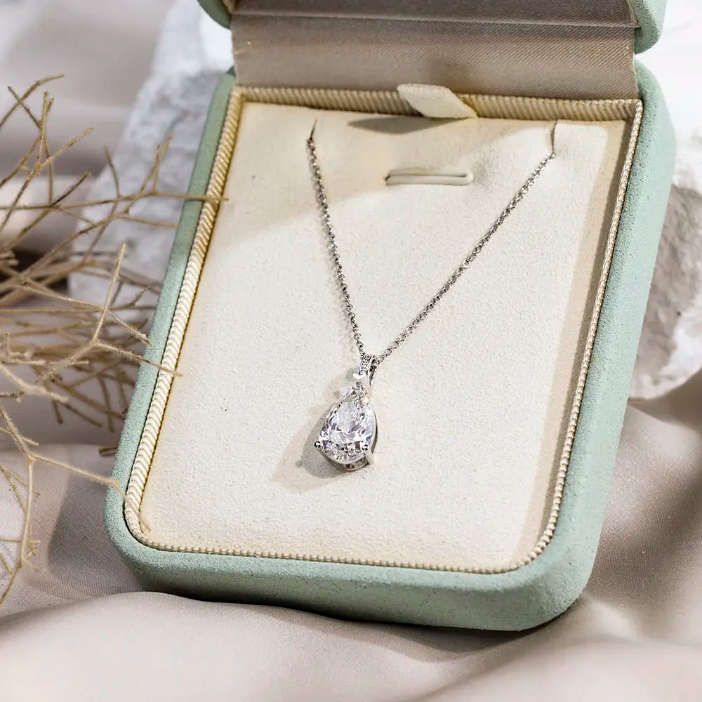 Econ-847 — The Light Within Lab Diamond Teardrop Pendant