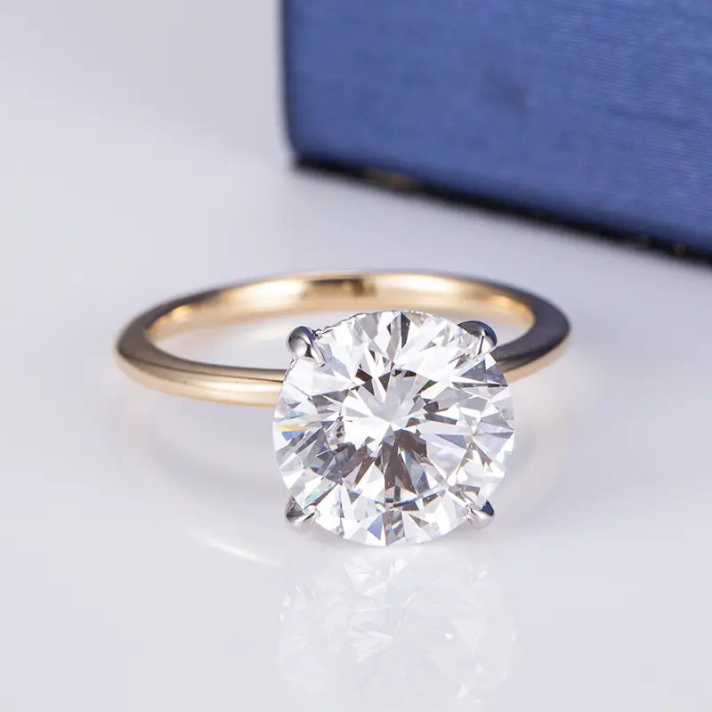 Eco-506 | Solitaire Lab-Grown Diamond Ring in 18K Gold  By Ecogemma