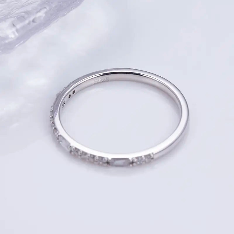 Eco-1398 | Lab-Grown Diamond Eternity Ring in 18K White Gold  By Ecogemma