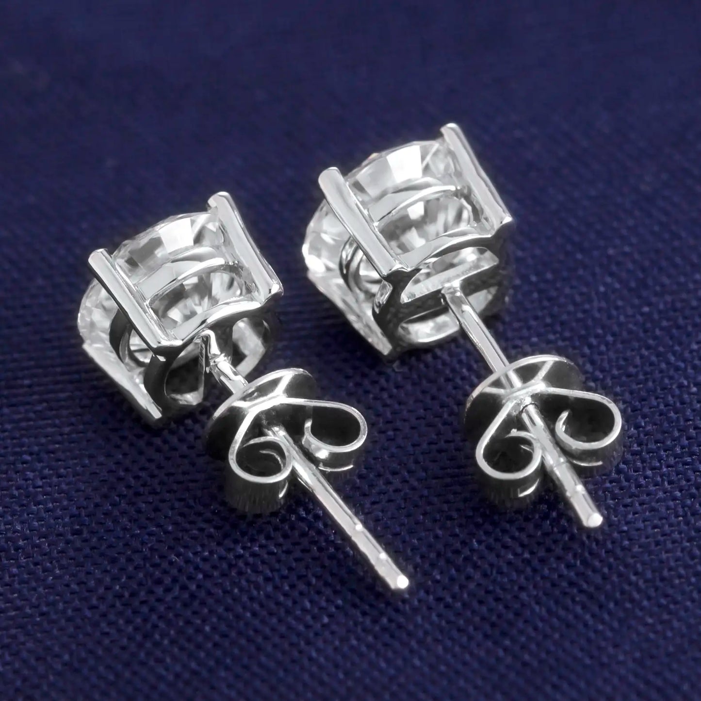 Ecoe-282 — Celestial Whisper Round Diamond Stud Earrings