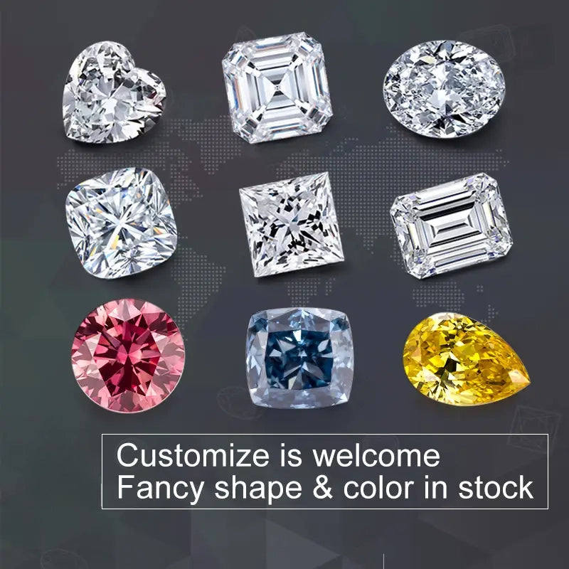 Asscher Cut Lab Diamond 1.62ct Fancy Vivid Yellow VS1 HPHT Yellow Lab Grown Diamond Yellow