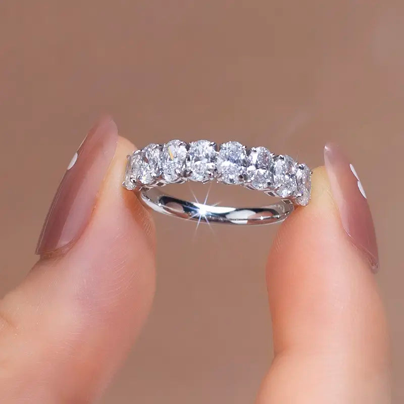 Eco-788 | 18K White Gold Lab Diamond Ring  By Ecogemma