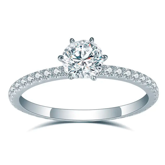 Eco-689 | Lab-Grown Diamond Wedding Ring in 14K White Gold  By Ecogemma