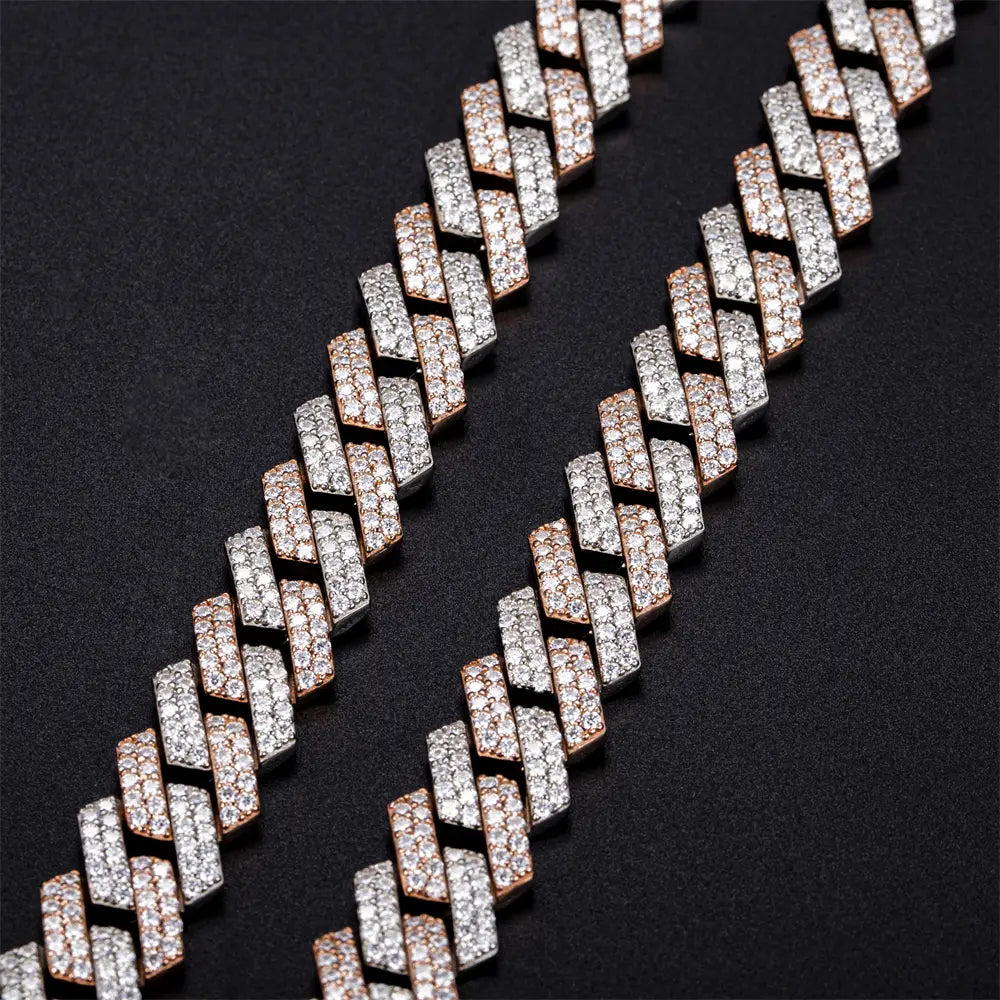 Ecogemma Harley-518 Iced Out Cuban Link Chain