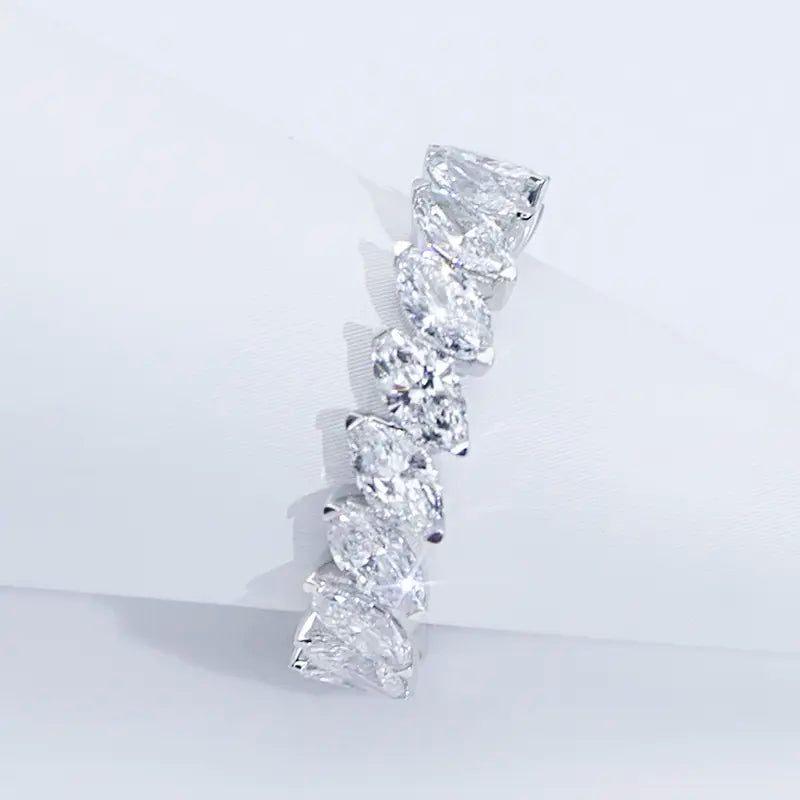 Eco-623 | 14K White Gold Marquise Diamond Ring with IGI Certification – Ecogemma