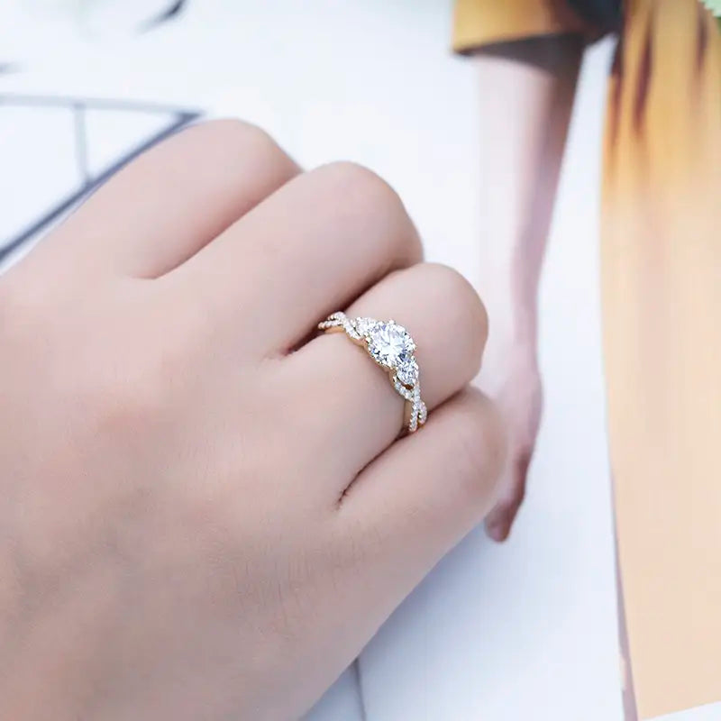 Eco-609 14K Gold Lab Diamond Ring – Ecogemma Collection